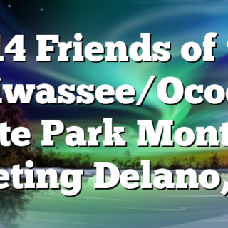 9/14 Friends of the Hiwassee/Ocoee State Park Monthly Meeting Delano, TN
